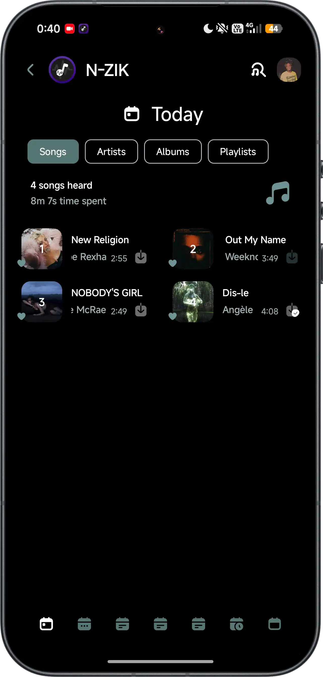 Listening Statistics